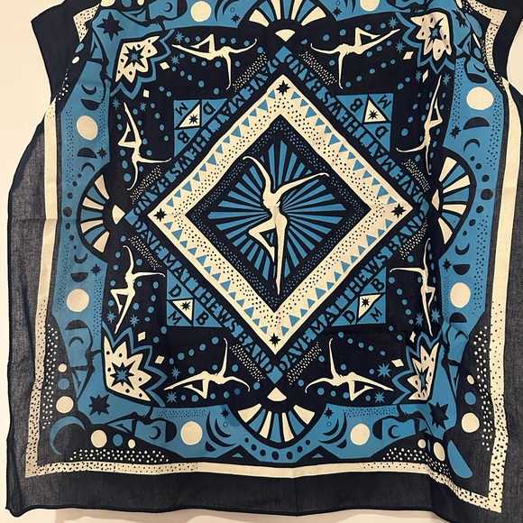 Dave Matthew’s Band merch: bandana like new blue and dark blue, cream - Picture 2 of 2